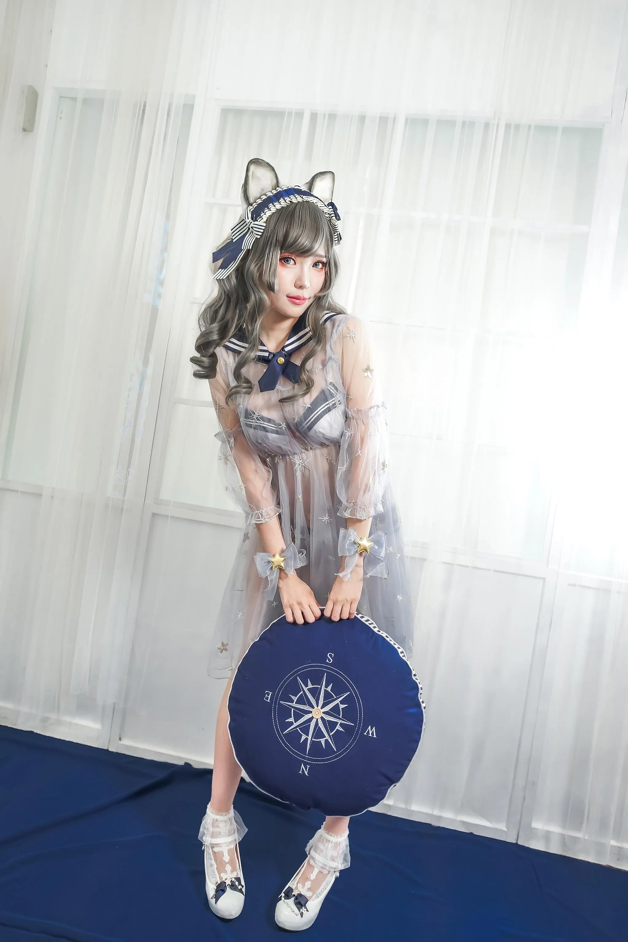 ElyEE子 – NO.47 灰太狼-透明睡裙 [21P]插图9